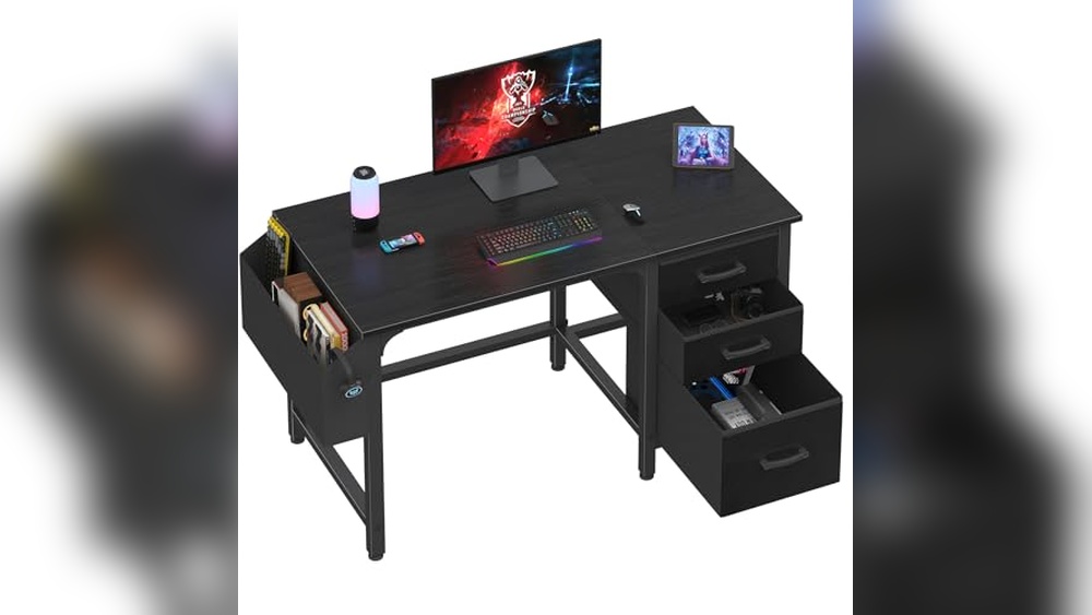 Black Home Office Desk