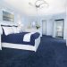 How to Decorate a Bedroom With Blue Carpet