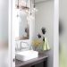 How to Decorate a Small Bathroom With High Ceilings