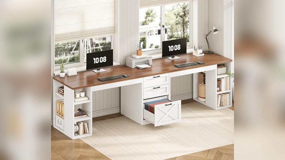 Two Person Home Office Desk