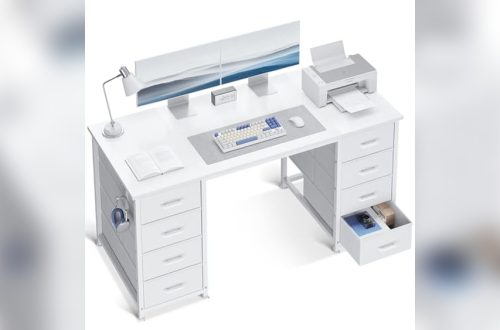 White Home Office Desk