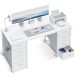White Home Office Desk