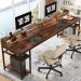 Work Desks for Home Office Long Shelves below