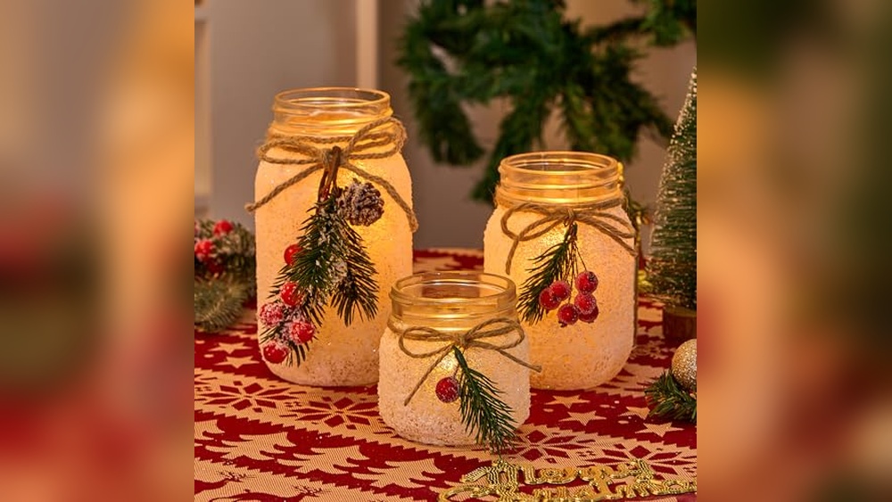 Dining Tables Decorated for Christmas