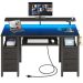 Home Office Desk With Keyboard Tray
