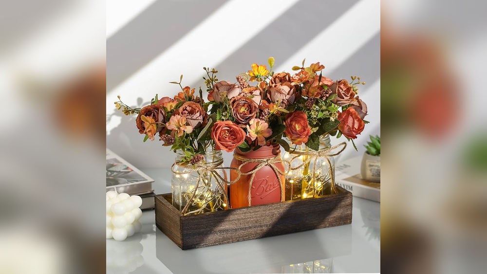 How to Decorate a Dining Table With Glass Jars