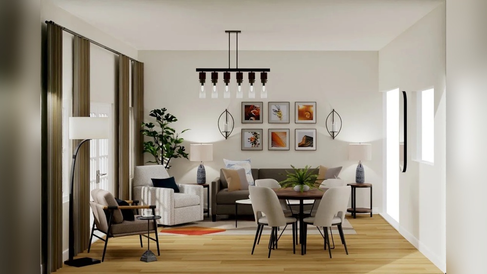 How to Decorate a Square Living Dining Room