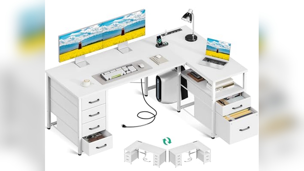 L-Shaped Home Office Desk