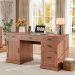 Wood Home Office Desk With Drawers