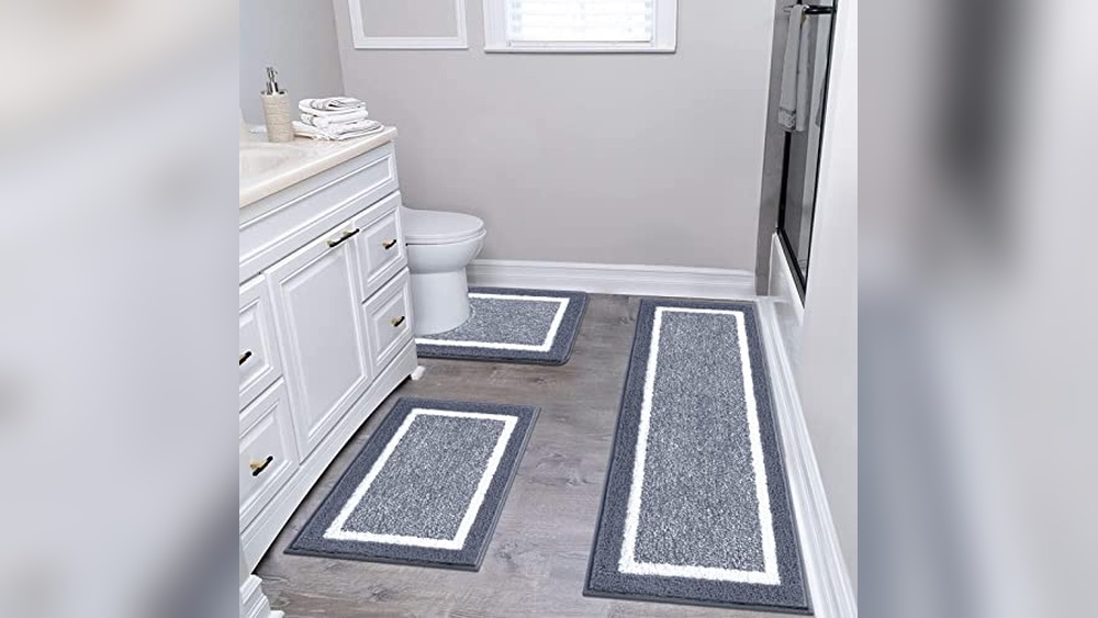 3 Piece Bathroom Rug Set