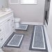 3 Piece Bathroom Rug Sets