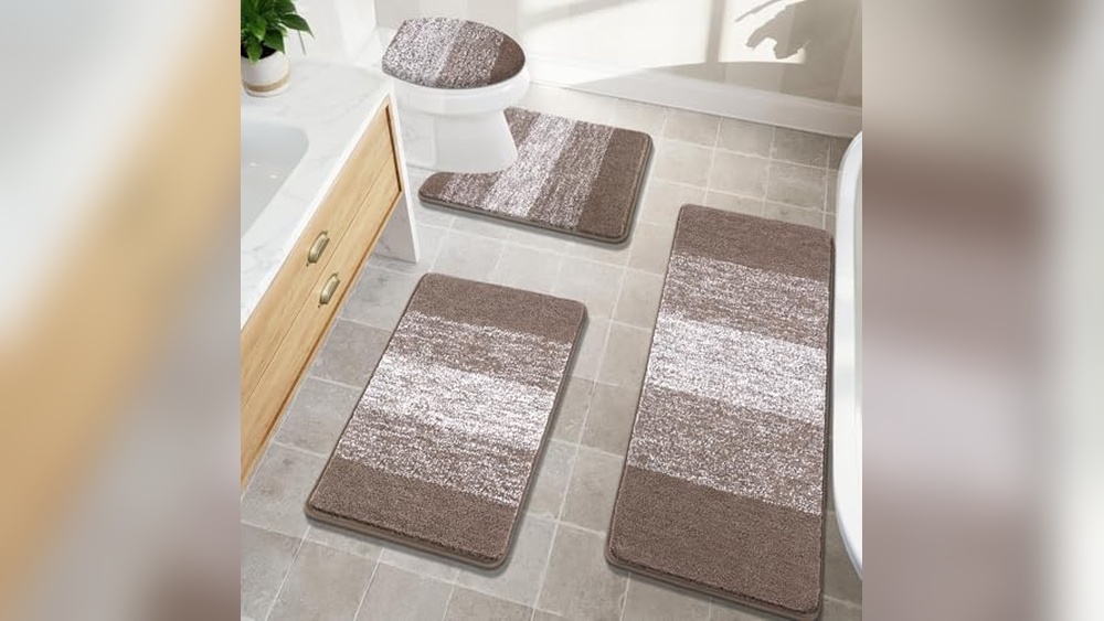 4 Piece Bathroom Rug Set