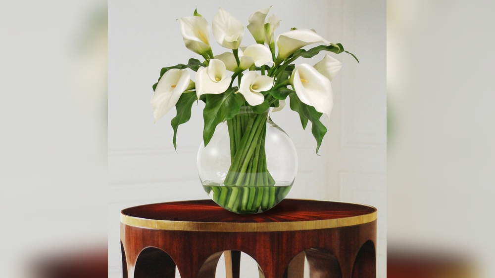 A Kitchen Table Flower Centerpiece