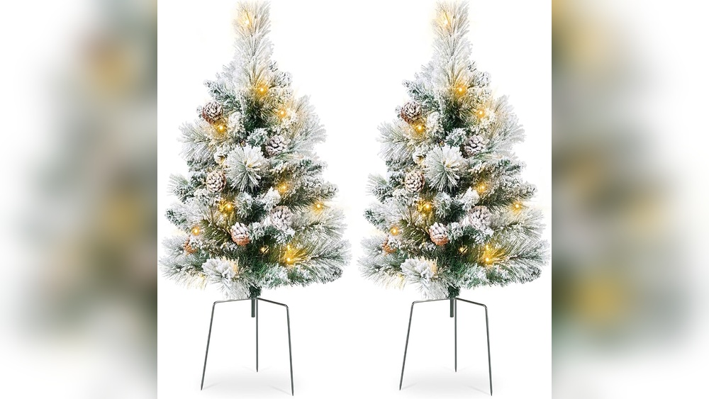 Best Artificial Flocked Christmas Trees under 80