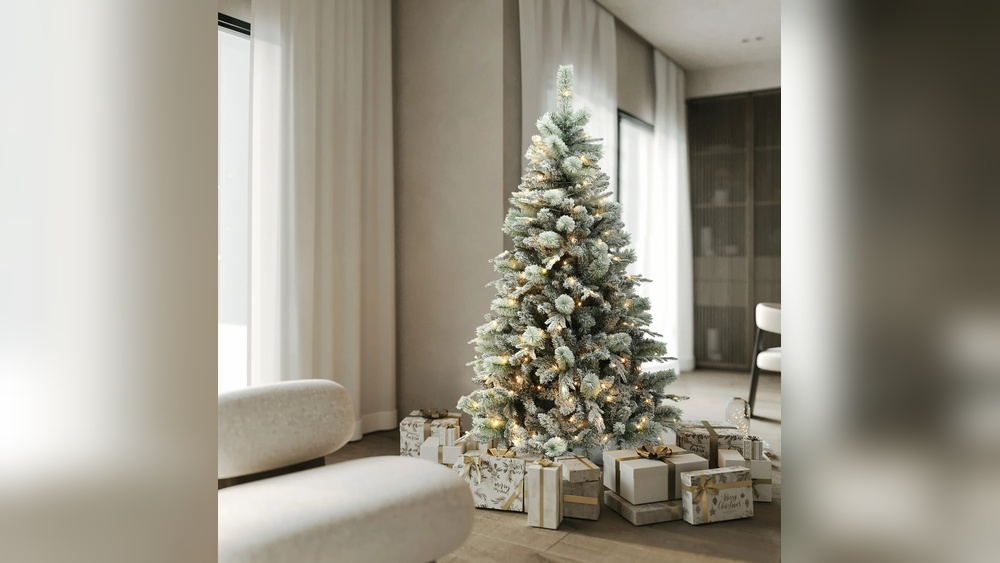 Best Deal on a Christmas Tree With Snow Covered Artificial