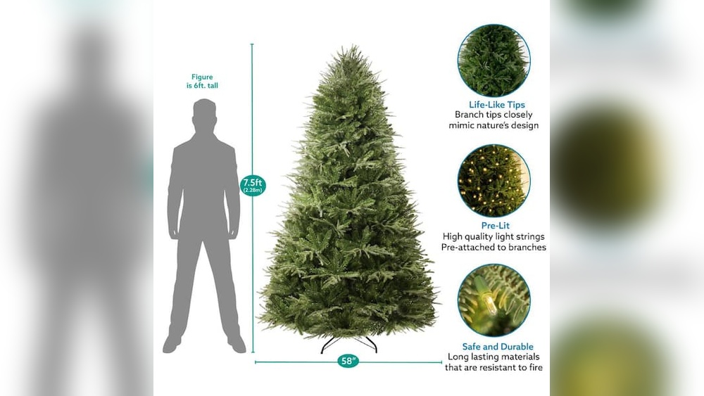 Best Life Like 5 Foot Artificial Prelit Christmas Tree