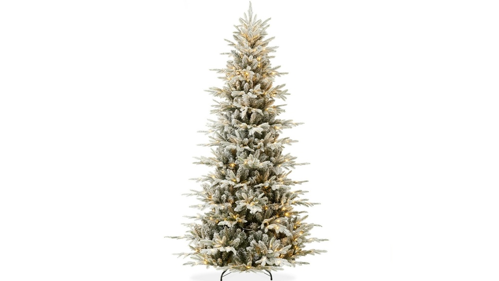 Best Pre Lit Flocked Artificial Christmas Tree