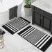 Black And White Bathroom Rugs