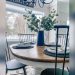 Blue Kitchen Table Centerpiece