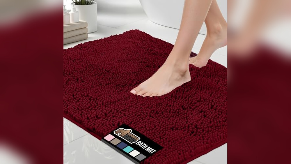 Burgundy Bathroom Rugs