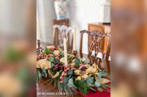 Christmas Centerpiece for Kitchen Table