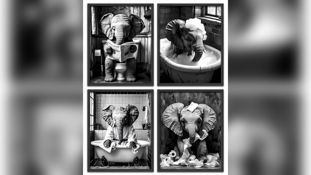 Elephant Bathroom Decor