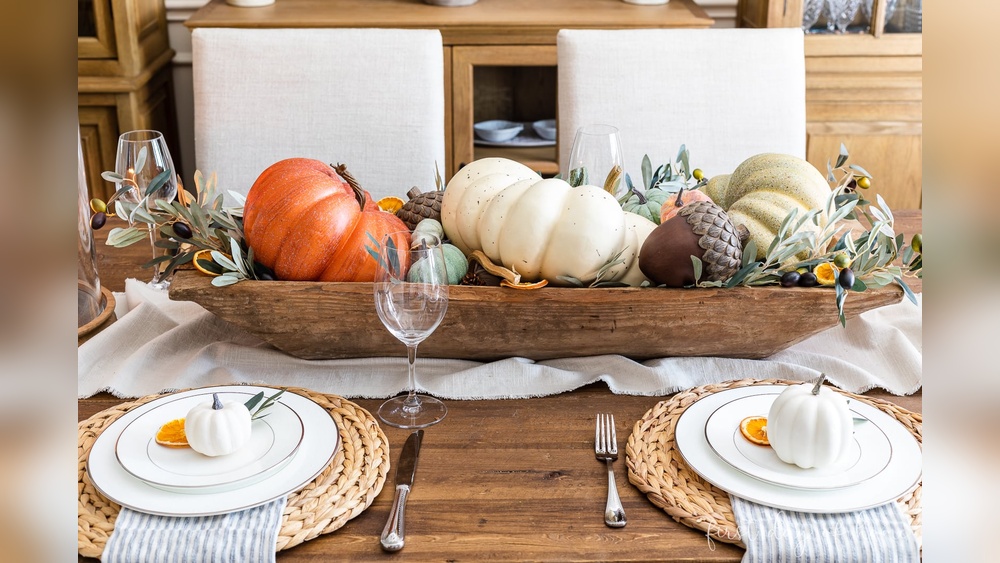 Fall Kitchen Table Centerpieces