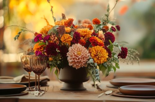 Floral Centerpieces for Kitchen Tables