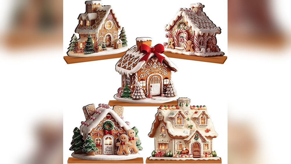 Gingerbread Xmas Kitchen Table Centerpieces
