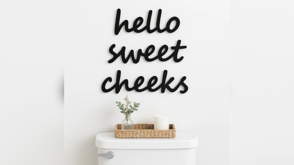 Hello Sweet Cheeks Bathroom Decor