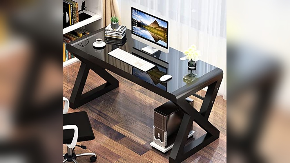 Home Office Glass Desk