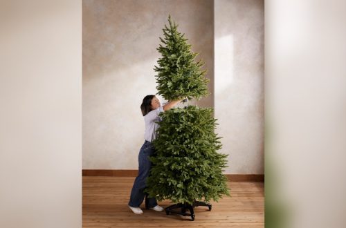 How is an Artificial Flip Christmas Tree Assembled