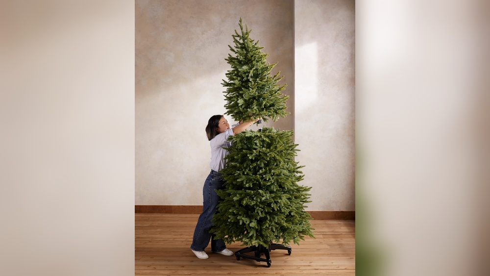 How is an Artificial Flip Christmas Tree Assembled