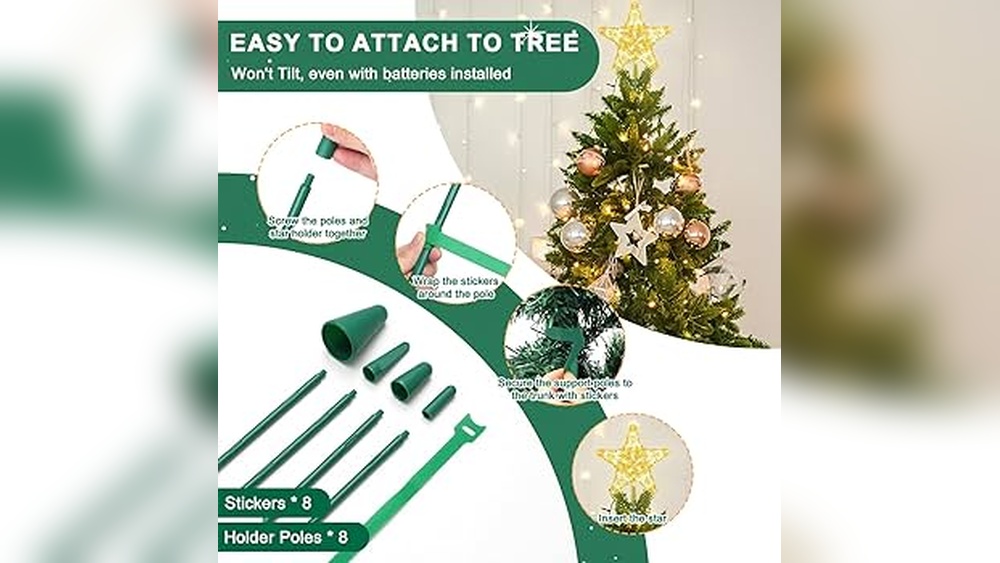How to Attach Star to Artificial Christmas Tree