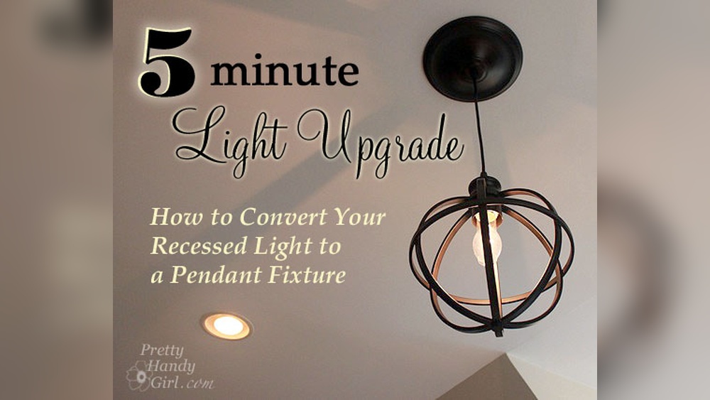 How to Convert a Recessed Light to a Pendant