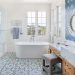 How to Decorate a Bathroom That Has Blue Tile