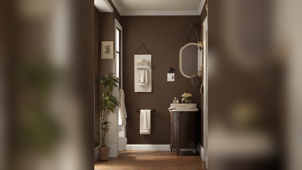 How to Decorate a Dark Brown Bathroom