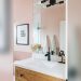 How to Decorate a Light Pink Bathroom