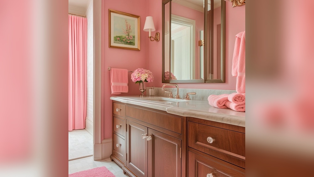 How to Decorate a Pink And Brown Bathroom