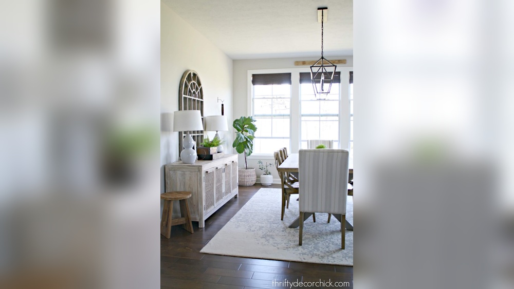 How to Decorate above Dining Room Windows