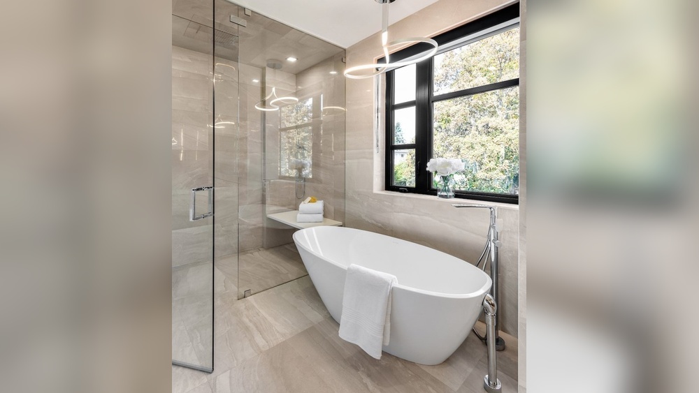 How to Decorate All Neutral Beige Master Bathroom