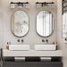 How to Decorate an Oval Bathroom Mirror