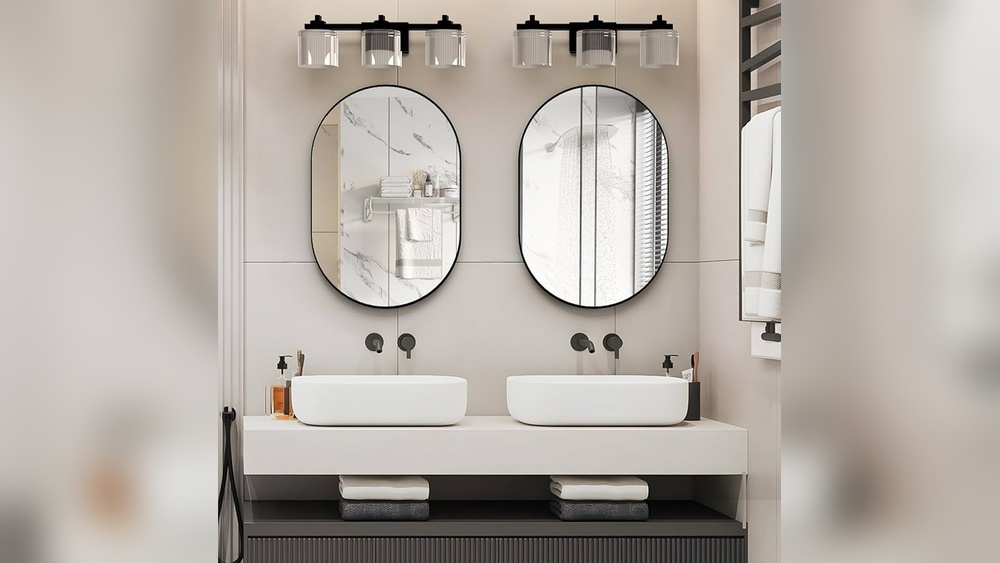 How to Decorate an Oval Bathroom Mirror