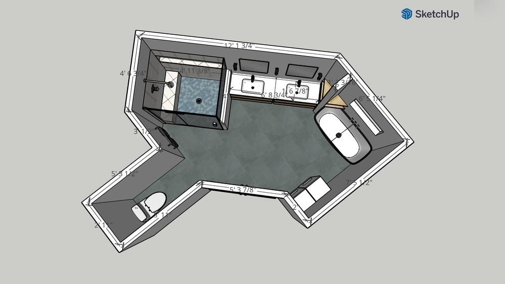 How to Decorate Odd Shaped Bathroom Layouts