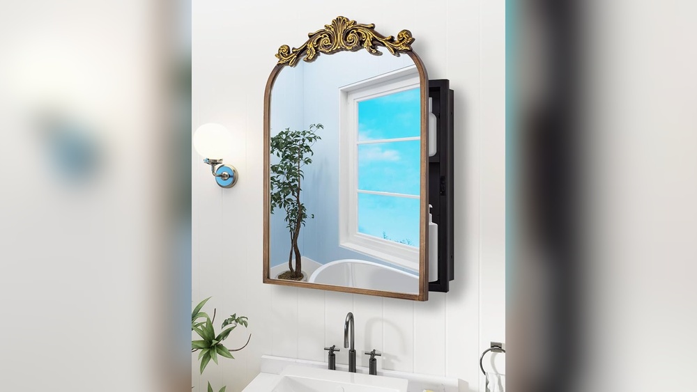 How to Decorate Old Bathroom Mirror Medicine Cabinet