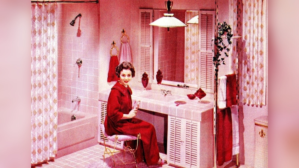 How to Decorate Pink Bathroom Room 1940'S