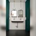 How to Decorate the Big Mirror in Bathroom the Outside