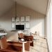 How to Decorate Wall in Dining Room With Cathedral Ceiling