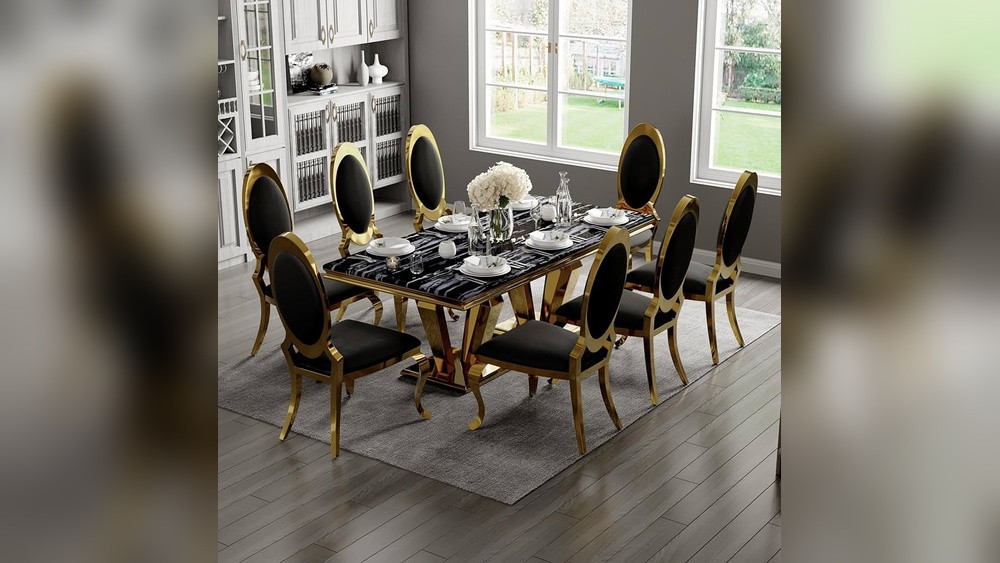 How to Decorate With Black And Gold Dining Chairs