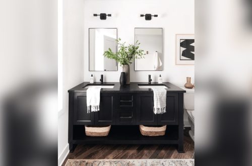 How to Decorate With Black Bathroom Sinks